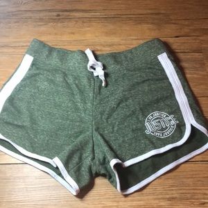 Green shorts from Justice